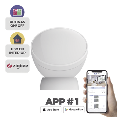 Sensor de Movimiento PIR Inteligente / Inalámbrico / Compatible con HUB CS-A3 / Cuenta con Inmunidad para Mascotas / Protocolo Zigbee
