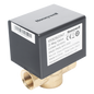 Válvula de control eléctrica de 2 vías para fancoil, retorno por resorte, normalmente cerrada, 110 V CA, DN20 (3/4\"), conexión NPT