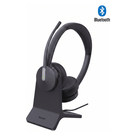 Diadema Inalámbrica / Dual / Bluetooth 5.3 / 50 m (164 ft) / Cancelación de Ruido IA / Certificada Microsoft Teams / Base de Carga