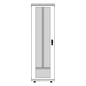 Gabinete Rack 42 Unidades / Piso 19 Pulgadas / Puerta Cristal Templado / Capacidad Carga 1000 Kg / Acero Calibres 16-18-20 / Ventilación Superior / Cerradura Seguridad, Niveladores Incluidos