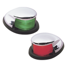 Set de Luces Laterales para Embarcación / USCG 2 Millas / Cromado / Rojo y Verde / <20 m (65.6 ft) / 12 VDC / 10 W