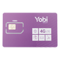 SIM Yobi para dispositivos móviles 3G/4G con recarga de 10GB cada mes durante 1 año de servicio (solo datos)