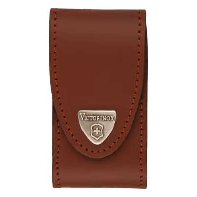 Funda de Piel color Café para Navajas Mediana Victorinox.