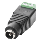 Adaptador de Alimentación DC / Jack Hembra 3.5 mm / Terminales Tornillo / Polarizado 12 Vcc / Pin Cobre 2.1 mm / Calibre 18 AWG