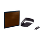 KIT COMPLETO Incluye /Puerta D/ Garage / APDOORB 12x7 Pies / Lisa Linea Central / Imitacion madera / Insulada / Interfase ACCESSWIFI / Motor FS1000M / 1/2HP / Fuerte/Silencioso/Luz LED/Motor DC .