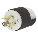 Clavija Industrial con Bloqueo de Media Vuelta / 15 A 125 V CA / 2 Polos 3 Hilos / NEMA L5-15P / -40°C a 75°C / 2.00 in x 1.53 in