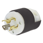 Clavija Industrial con Bloqueo de Media Vuelta / 15 A 125 V CA / 2 Polos 3 Hilos / Color Blanco y Negro / Nema L5-15P.