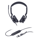 Auriculares Profesionales USB / Cancelación de Ruido IA con 3 Micrófonos / Altavoz 35 mm con EQ Dinámico / USB-C/A Plug-and-Play / Indicador de Ocupado / Compatible Microsoft Teams