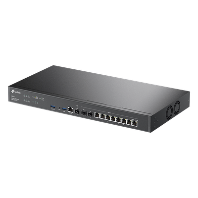 Router Omada VPN /  SDN Multi-WAN 10G / 1 Puerto WAN SFP+ 10G / 1 Puerto WAN/LAN SFP+ 10G / 1 Puerto WAN/LAN SFP 1G / 8 puertos LAN/WAN 1G / 2 Puertos USB / 2.3 Millones Sesiones Concurrentes / Adm