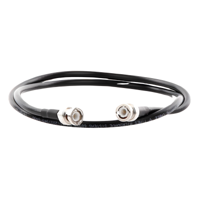 Jumper con Cable LMR-240 de 85 cm, con Conectores BNC Macho a BNC Macho.