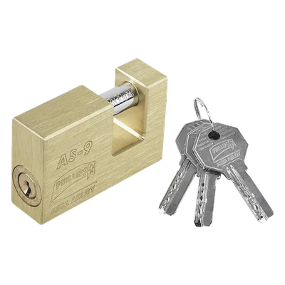 Candado para Cortina  #9 / Opera con 11 pernos de combinación / Alta seguridad.
