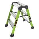 Taburete de Fibra de Vidrio / 2 Peldaños / Capacidad 170 kg (375 lbs) / Clasificación IAA / Plataforma 19x36 cm
