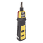 Herramienta Ponchadora de Impacto con Cuchilla para Paneles y Bloques de 66/110. Termina y Corta Cables CAT3, CAT5e y CAT6/6A en 1 paso