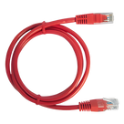Cable de Parcheo UTP Cat6 / 1 Metro (3.28 Pies) / RJ45 / Sin Blindaje / Rojo