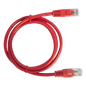 Cable de Parcheo UTP Cat6 / 1 Metro (3.28 Pies) / RJ45 / Sin Blindaje / Rojo