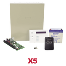 Kit de Paneles de Alarma Híbridos / 8 Zonas Cableadas Ampliables a 48 / Teclado con Receptor Inalámbrico / 3 Particiones / 254 Eventos