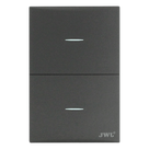 Placa con Interruptores / 10 A / 127 V / 60 Hz / Policarbonato / 2 Módulos
