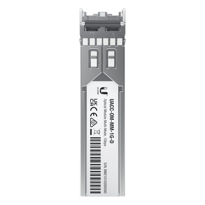 UFiber Módulo SFP, transceptor MiniGibic MultiModo 1 Gbps, distancia 550m, conectores LC, paquete de 2 piezas