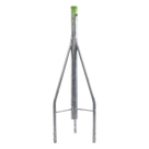 Tramo de Remate para Torre / Tubo Central 2' Cal.18 / Tubos 7/8' Cal.18 / 3 Opresores para Pararrayos / Galvanizado Electrolítico / Compatible STZ-30