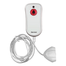 Pulsador de Cama Blanco Antibacteriano / Botón Rojo de Alarma 20mm / Conector Magnético / Protección IP67 / Cable 2m Resistente al Fuego / Libre de Halógenos / Braille 'SOS'