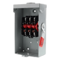 Interruptor de Seguridad GNF322RA, 240Vca, 3 polos, 60 Amp, sin portafusibles, Nema 3R.
