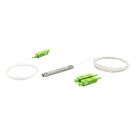 Divisor Óptico PLC / 1x2 / Conector SC/APC / Fibra G.657A / Rango 1260-1650 nm / -40 a 85°C
