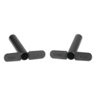 Accesorio de Gestión Vertical de Cable / Profundidad 3 in (76.2 mm) / 2 Piezas / Montaje en Rieles de Gabinete de Pared / ABS Resistente
