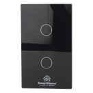 Interruptor Inteligente / 2 Circuitos / ZigBee / 800 W por Canal / 100-250 V / 120 mm x 72 mm