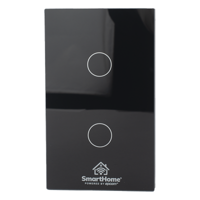 (ZigBee) Apagador switch inalámbrico ZigBee, control de 2 regresos de carga, 110V