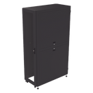 Gabinete de Piso para Telecomunicaciones / 45 UR / 1200 mm (3.94 ft) Profundidad / Carga 1300 kg / Puerta con Cristal Templado / 4 Postes Ajustables
