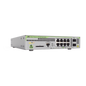 Switch PoE+ Administrable CentreCOM GS970M, Capa 3 de 8 Puertos 10/100/1000 Mbps + 2 SFP Gigabit, 124 W