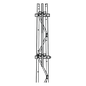 Mástil 2-3/8\" x 1.8 m para Montaje en Cara de Torre Super Titan Secciones 1 a 3.