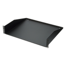 Charola para Rack / 19\" / 2 UR / Carga 30 kg (66 lb) / Acero / Profundidad 385 mm