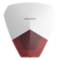 Sirena Estrobo Cableada Hikvision DS-PS1-R / 105 dB / LED Rojo / IP54 / 12V CC / Compatible con Paneles de Alarma