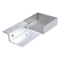 Kit de soporte ajustable / Movimiento lateral 1-1¼\" (25-32 mm) / Aberturas 2¼\"-3½\" (57-89 mm) / Aluminio anodizado / 8½\" (216 mm) de longitud / Puertas batientes