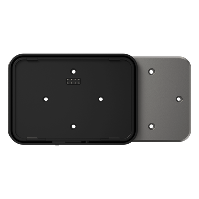 Adaptador de Montaje SUNMI CPad / Compatibilidad VESA y Caja 86mm / Conectividad USB Alimentación y Datos / Fijación Segura con Cerradura / Botón Liberación Rápida