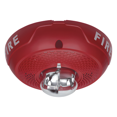 Bocina con lámpara estroboscópica para montaje en techo, candela seleccionable en campo, compatible con SpectrAlert Advance, Serie L