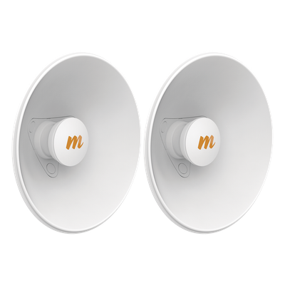 Par de Antenas Modulares Dual Slant, 4.9 - 6.4 GHz, Dimensiones (27 cm), Apertura 45°, Ganancia de 20 dBi, Diseñadas para radio C5x
