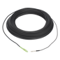 Rollo de Fibra Óptica Drop Redonda G657A2 Monomodo Simplex de 100 Metros (328.08 Pies) con Conectores SC/APC-SC/APC para Instalaciones Aéreas, Subterráneas o a la Intemperie