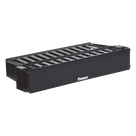 Organizador de Cables Horizontal / Doble Frontal y Posterior / 2UR / 19in / Con Tapa Extendida