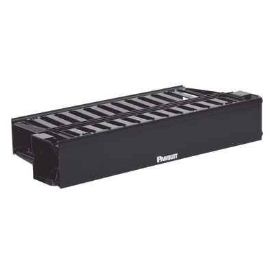 Organizador de Cables Horizontal PatchLink, Doble (Frontal y Posterior), Con Tapa Extendida, Para Rack de 19in, 2UR