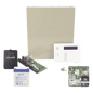 Kit de panel de alarma con 8 zonas cableadas, 40 zonas inalámbricas, comunicador celular dual y teclado con receptor RF incluido