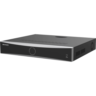 [Acusearch] NVR 12 Megapixel (4K) / 32 canales IP / 16 Puertos PoE+ / Reconocimiento Facial / AcuSense (Evita Falsas Alarmas) / 4 Bahías de Disco Duro / Switch PoE 300 mts / HDMI en 4K / Alarmas I/