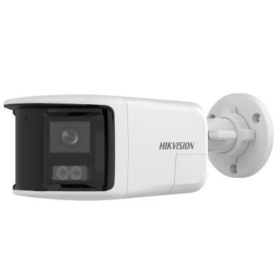 [PROTECCIÓN ACTIVA] Bala IP 6 Megapixel / 2 Lentes de Lente 2.8 mm (Imagen Panorámica 180°) / 30 mts IR / Exterior IP67 / Luz Intermitente y Alerta de Audio / Audio Bidireccional / ACUSENSE / WDR 1
