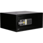 Caja Fuerte Electrónica Residencial / Apertura por Código 3-8 Dígitos / Llave de Emergencia / Puerta Acero Reforzado / Bloqueo 5 Minutos / Alimentación 4 Pilas AA / Indicadores LED