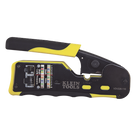 Ponchadora/Pelacables/Cortacables / Conectores Pass-Thru RJ45 / RJ11/RJ12 Estándar / Matraca Ciclo Completo / 28-22 AWG