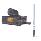 Kit de radio marina con antena de fibra de vidrio / 156-163 MHz / 25W / 2.4 m (7.9 ft) / Omnidireccional / IPX4