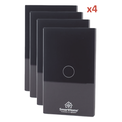 (Wifi) KIT 4 apagadores inteligentes Wifi compatibles con Alexa y GoogleHome