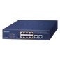 Switch de Escritorio No Administrable / 8 Puertos 10/100/1000T PoE+ 802.3at / 2 Puertos Uplink 10/100/1000T / Presupuesto PoE 120 Watts / Modos Estándar, VLAN y Extend / Distancia Extendida 250 mts