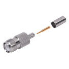 Conector Coaxial TNC / Hembra Inverso / Anillo Plegable / Para Cable RG-142/U / Contacto Oro 50 μm / Aislante Teflón